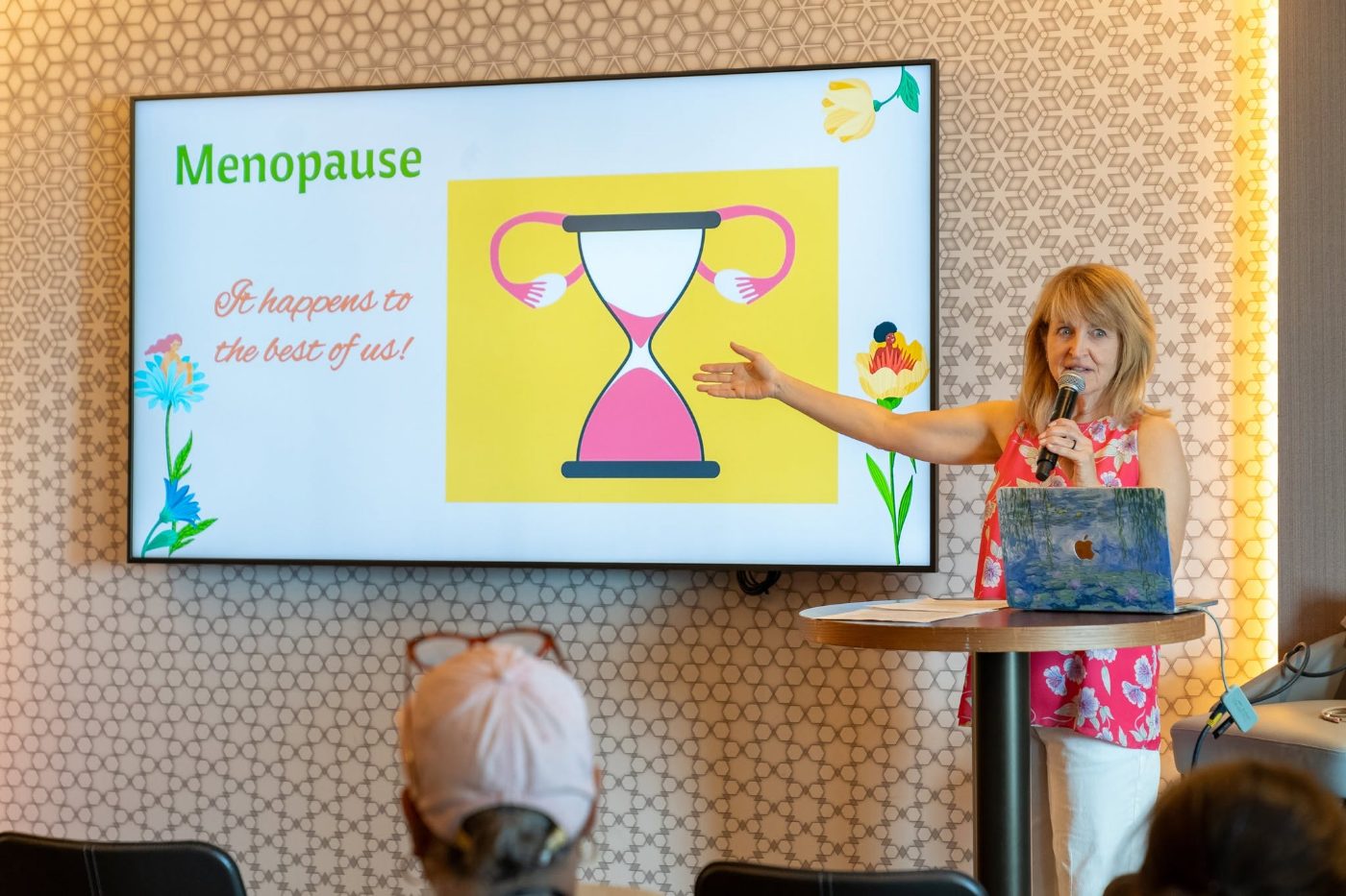 Carolyn May Strickland presenting on menopause Carolyn May Strickland presenting on menopause